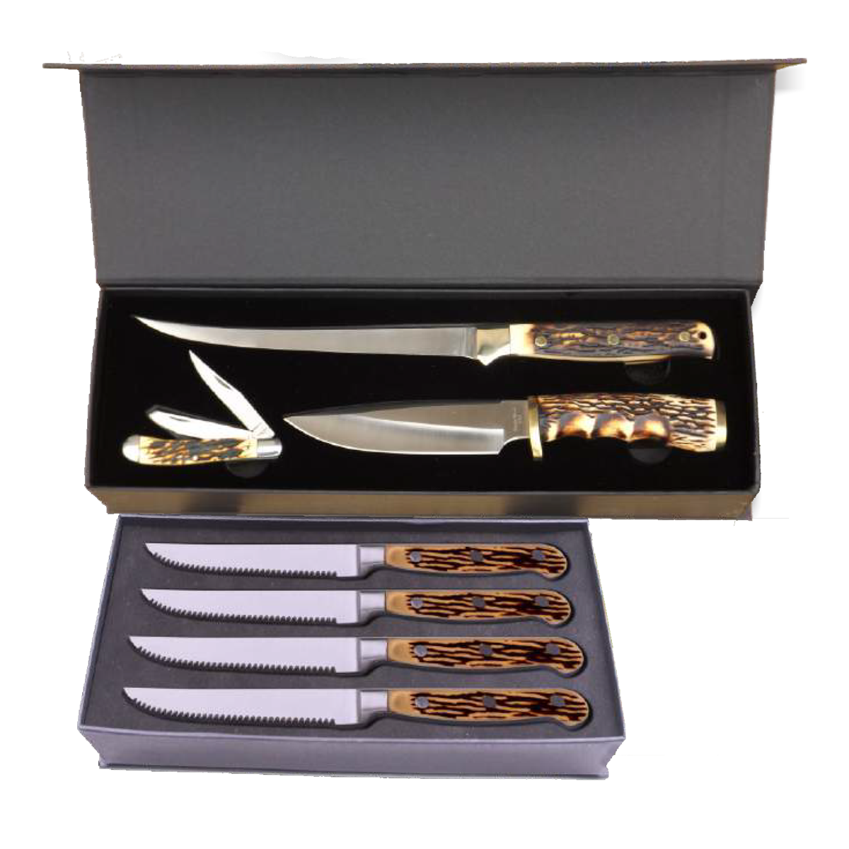 Two Great Knife Sets (One Great Low Price) Black River Trading Your